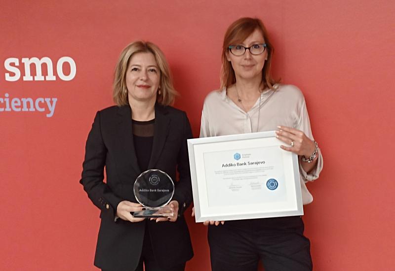 Addiko Bank Sarajevo ponovno nosi certifikat Poslodavac Partner